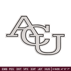 abilene christian logo embroidery design,ncaa embroidery, embroidery design, logo sport embroidery, sport embroidery.