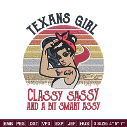 texans girl classy sassy and a bit smart assy embroidery design, texans embroidery, nfl embroidery, sport embroidery.