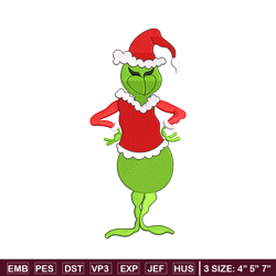 the grinch embroidery design, chrismas embroidery, embroidery file, embroidery shirt, emb design, digital download