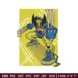 wolverine poster embroidery design, dc comics embroidery, embroidery file, anime embroidery,anime shirt,digital download