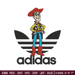 woody adidas embroidery design, adidas embroidery, embroidery file, brand embroidery, logo shirt, digital download