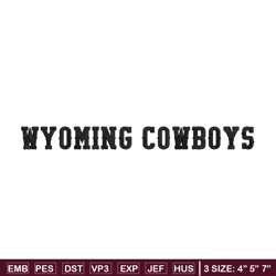 wyoming cowboys logo embroidery design, ncaa embroidery,sport embroidery, logo sport embroidery, embroidery design