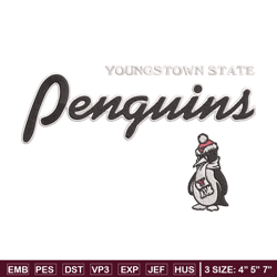 youngstown state logo embroidery design, ncaa embroidery, sport embroidery, embroidery design ,logo sport embroidery.