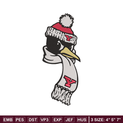 youngstown state logo embroidery design, sport embroidery, logo sport embroidery, embroidery design,ncaa embroidery
