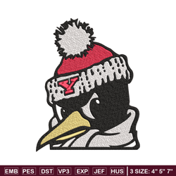 youngstown state logo embroidery design,ncaa embroidery,sport embroidery, logo sport embroidery,embroidery design