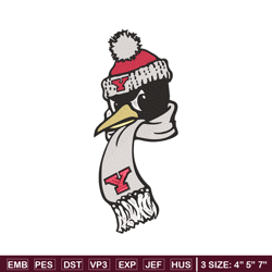 youngstown state mascot embroidery design, ncaa embroidery,sport embroidery,logo sport embroidery,embroidery design