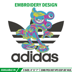 adidas mickey embroidery design, mickey embroidery, embroidery file, adidas embroidery, anime shirt, digital download