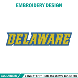 university of delaware logo embroidery design, ncaa embroidery, embroidery design,logo sport embroidery,sport embroidery