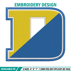 university of delaware logo embroidery design,ncaa embroidery, sport embroidery, logo sport embroidery,embroidery design