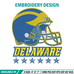 university of delaware logo embroidery design,ncaa embroidery,sport embroidery, logo sport embroidery, embroidery design