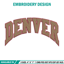 university of denver logo embroidery design, ncaa embroidery, embroidery design,logo sport embroidery,sport embroidery