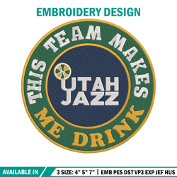 utah jazz logo embroidery design, nba embroidery,sport embroidery,embroidery design, logo sport embroidery.