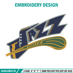 utah jazz logo embroidery design,nba embroidery, sport embroidery, embroidery design, logo sport embroidery.