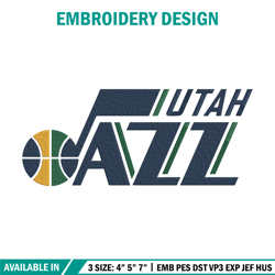 utah jazz logo embroidery design,nba embroidery,sport embroidery, embroidery design, logo sport embroidery.