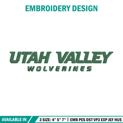 utah valley university embroidery design, ncaa embroidery, sport embroidery, logo sport embroidery, embroidery design