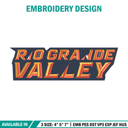 utrgv vaqueros logo embroidery design, ncaa embroidery, embroidery design,logo sport embroidery,sport embroidery