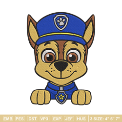 chase embroidery design, paw patrol embroidery, embroidery file, anime embroidery, anime shirt, digital download