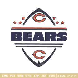 chicago bears embroidery design, chicago bears embroidery, nfl embroidery, sport embroidery, embroidery design.