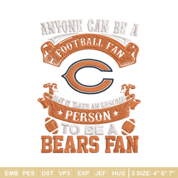 chicago bears fan embroidery design, chicago bears embroidery, nfl embroidery, sport embroidery, embroidery design.