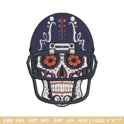 chicago bears skull helmet embroidery design, bears embroidery, nfl embroidery, sport embroidery, embroidery design. (2)