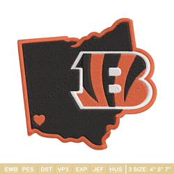 cincinnati bengals embroidery design, bengals embroidery, nfl embroidery, logo sport embroidery, embroidery design.