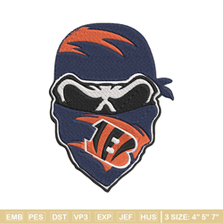 cincinnati bengals skull embroidery design, bengals embroidery, nfl embroidery, logo sport embroidery, embroidery design