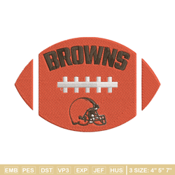 cleveland browns ball embroidery design, browns embroidery, nfl embroidery, logo sport embroidery, embroidery design. (2