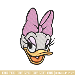 daisy duck embroidery design, disney embroidery, embroidery design, cartoon shirt, embroidery file, digital download.
