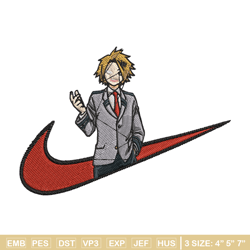 denki x nike embroidery design, mha embroidery, embroidery file, nike embroidery, anime shirt, digital download