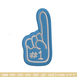 detroit lions foam finger embroidery design, lions embroidery, nfl embroidery, sport embroidery, embroidery design.