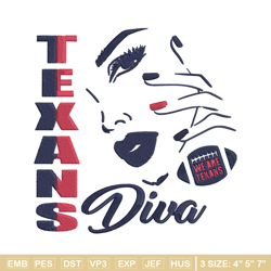 diva houston texans embroidery design, houston texans embroidery, nfl embroidery, sport embroidery, embroidery design.