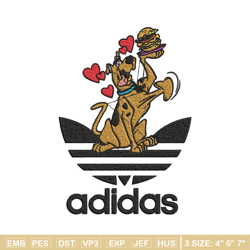 dog love adidas embroidery design, adidas embroidery, embroidery file, brand embroidery, logo shirt, digital download