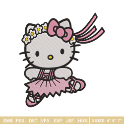 hello kitty bale embroidery design, hello kitty embroidery, embroidery file, anime embroidery, digital download.