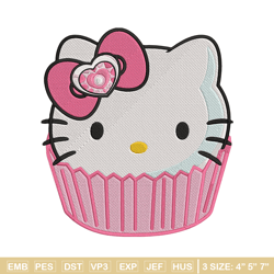 hello kitty cake embroidery design, hello kitty embroidery, embroidery file, anime embroidery, digital download