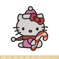 hello kitty chrismas embroidery design, kitty embroidery, embroidery file,anime embroidery,anime shirt,digital download