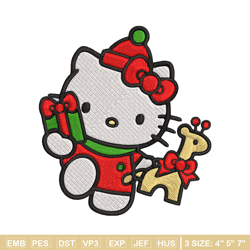 hello kitty chrismas embroidery design,kitty embroidery,embroidery file,chrismas embroidery,anime shirt,digital download