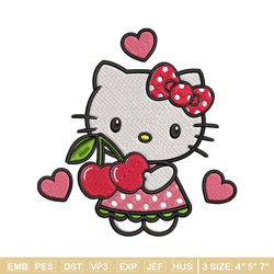 hello kitty embroidery design, haello kitty cartoon embroidery, embroidery file, cartoon shirt, digital download.