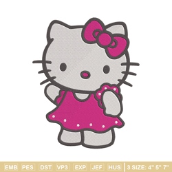 hello kitty embroidery design, hello kitty embroidery, embroidery file, anime embroidery, anime shirt,digital download.