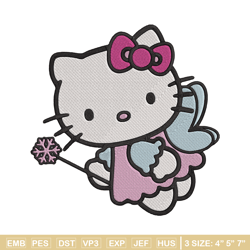 hello kitty fairy embroidery design, hello kitty embroidery, embroidery file, anime embroidery, digital download