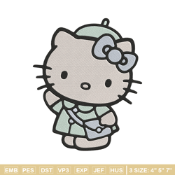 hello kitty girl embroidery design, hello kitty embroidery, embroidery file, anime embroidery, digital download