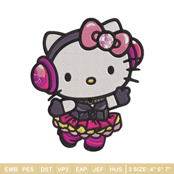 hello kitty idol embroidery design, hello kitty embroidery, embroidery file, anime embroidery, digital download