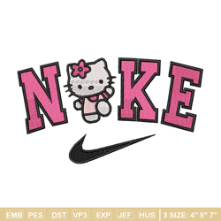 hello kitty nike embroidery design, hello kitty embroidery, nike design, logo design, logo shirt, digital download