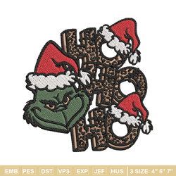 ho ho ho the grinch embroidery design, grinch embroidery, logo design, embroidery file, logo shirt, instant download.