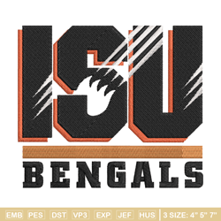 idaho state bengals embroidery design, bengals embroidery, nfl embroidery, logo sport embroidery, embroidery design.