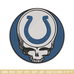 indianapolis colts skull embroidery design, colts embroidery, nfl embroidery, sport embroidery, embroidery design.