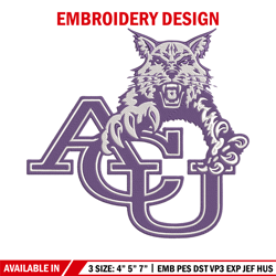 abilene christian logo embroidery design, ncaa embroidery, sport embroidery,logo sport embroidery,embroidery design