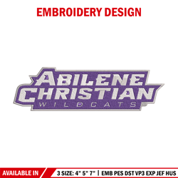 abilene christian logo embroidery design,ncaa embroidery,sport embroidery,logo sport embroidery,embroidery design.