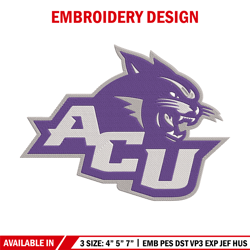 abilene christian logo embroidery design,ncaa embroidery,sport embroidery,logo sport embroidery,embroidery design