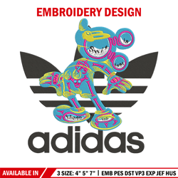adidas mickey embroidery design, mickey embroidery, embroidery file, adidas embroidery, anime shirt, digital download