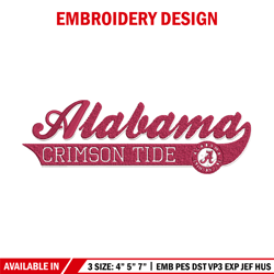 alabama crimson logo embroidery design,ncaa embroidery,sport embroidery, logo sport embroidery, embroidery design.